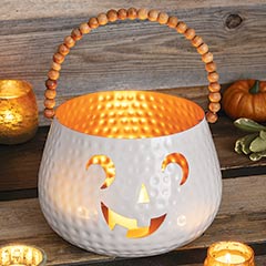 Whimsical Metal Jack-O'-Lantern Image 1