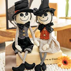 Skeleton Scarecrow Duo Image 1