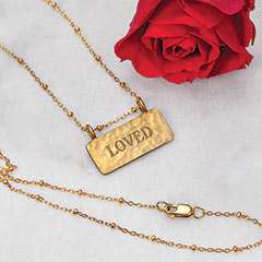 Loved Bar Necklace Image 1