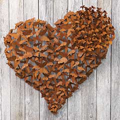 Heart Aflutter Metal Butterflies Image 1