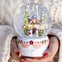 Gingerbread House Snow Globe Image 2