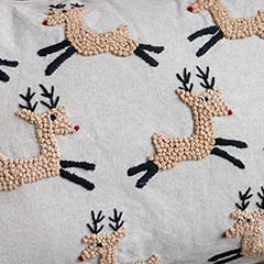 Prancing Reindeer Pillow Image 3