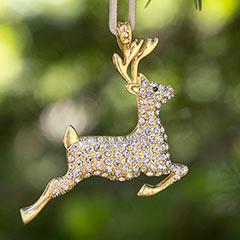Gilt Deer Ornament Image 3