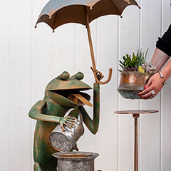 A Walk In The Rain Frog Fountain Image 3