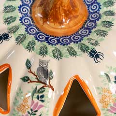 Fabulous Fleur Ceramic Pumpkin Image 3