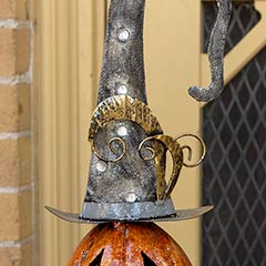 Stacked Metal Jack-O-Lanterns Image 3