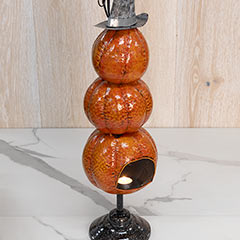 Stacked Metal Jack-O-Lanterns Image 5