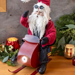Cool Santa & Snowmobile Image 1