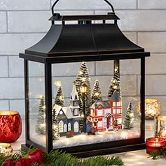 Caroling Village Lantern Image 1
