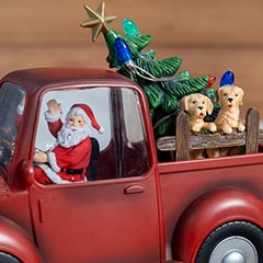 Santa's Truck Snow Globe Image 2