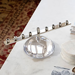 Simon Pearce Glass Menorah Image 2