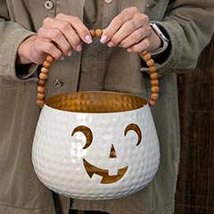 Whimsical Metal Jack-O'-Lantern Image 3
