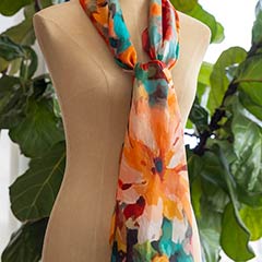 Sunset Silk Scarf Image 3