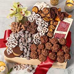 Decadent Chocolate Collection: Happy Holidays Crate Image 1