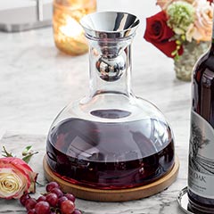 Artisanal Wood & Glass Decanter Set Image 1
